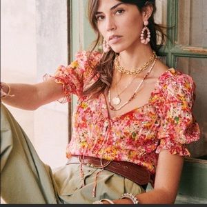 NWOT Sézane Rita Blouse